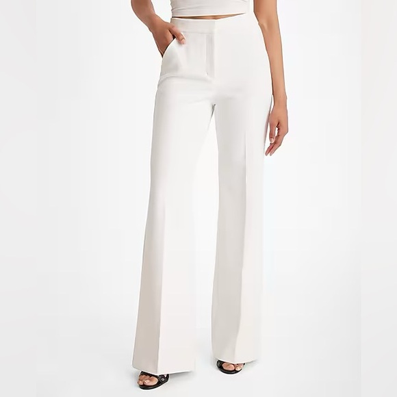 Express High Rise Flare Slacks - Picture 3 of 5